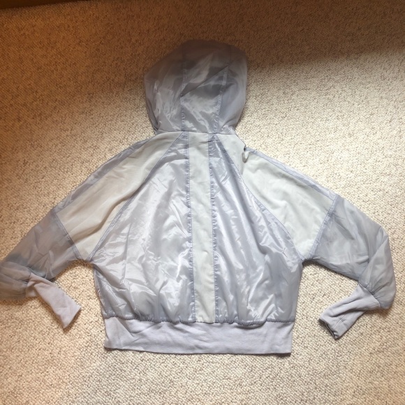 Alo Yoga Zip Up Blue-Gray Hoodie - Picture 2 of 3